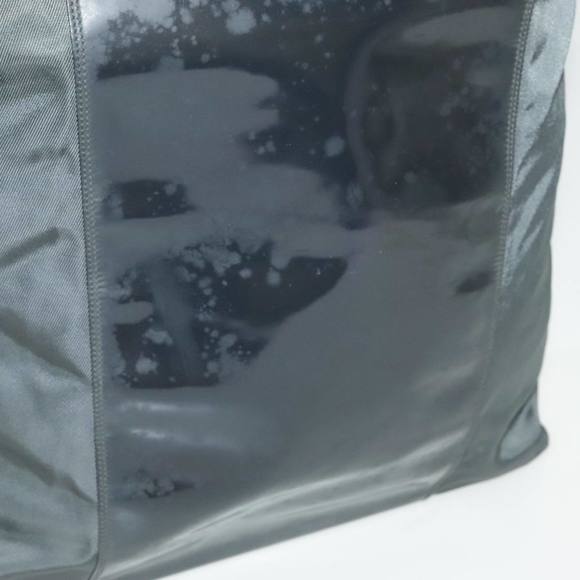 GUCCI Boston Bag Nylon Enamel 2way Gray Auth ti2188 - Picture 3 of 16